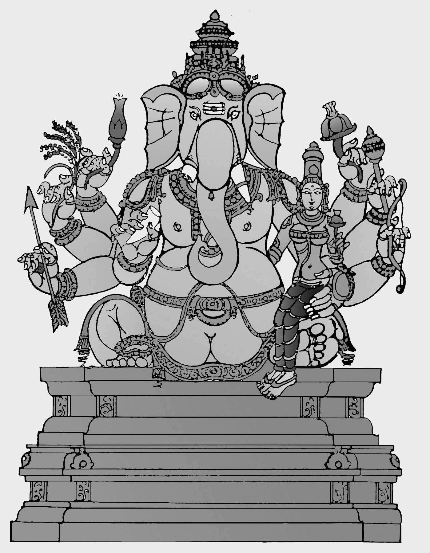 web ready urdhva ganapati ganesha iconograhy 1