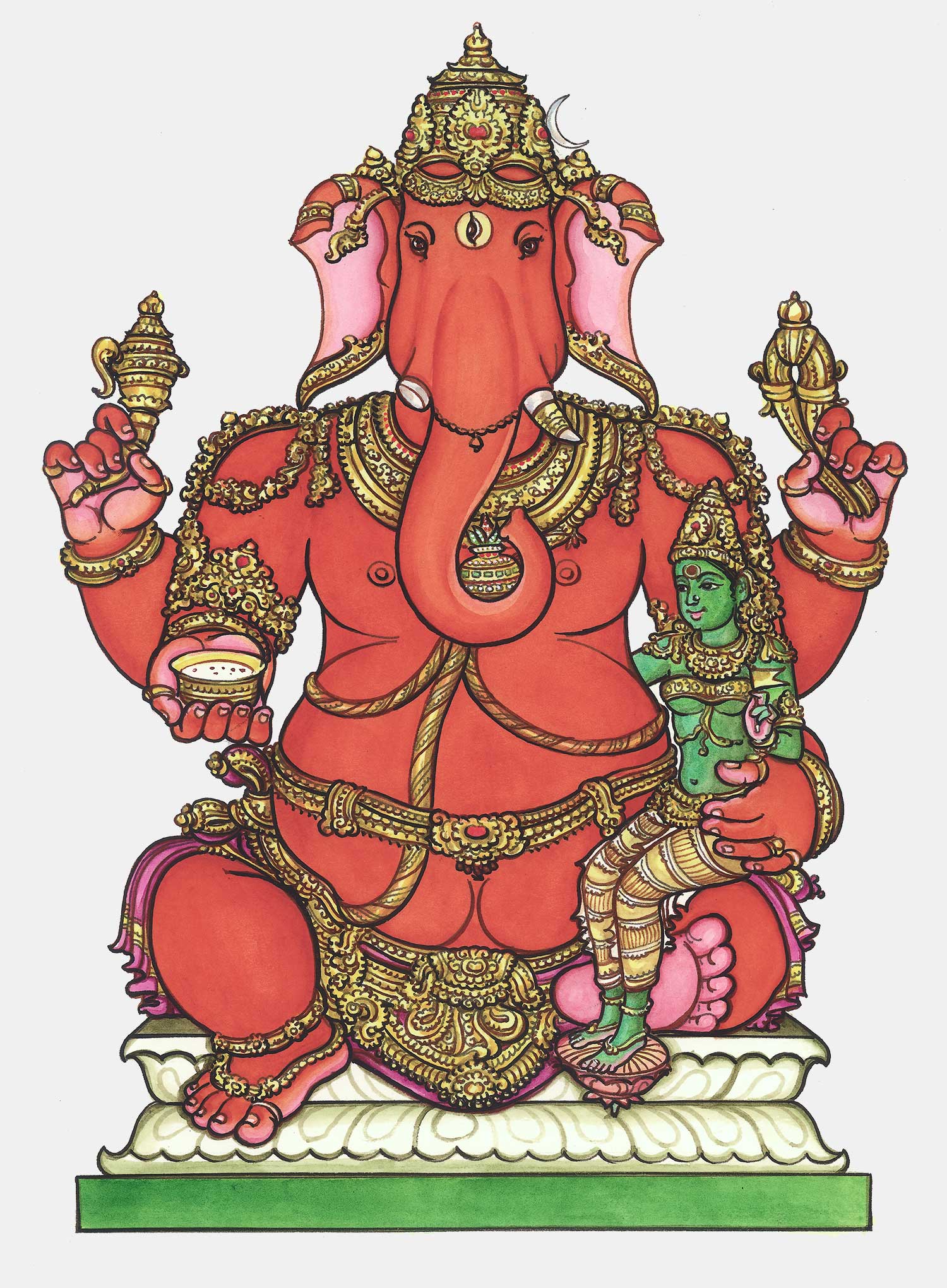 web ready varada ganapati ganesha iconograhy