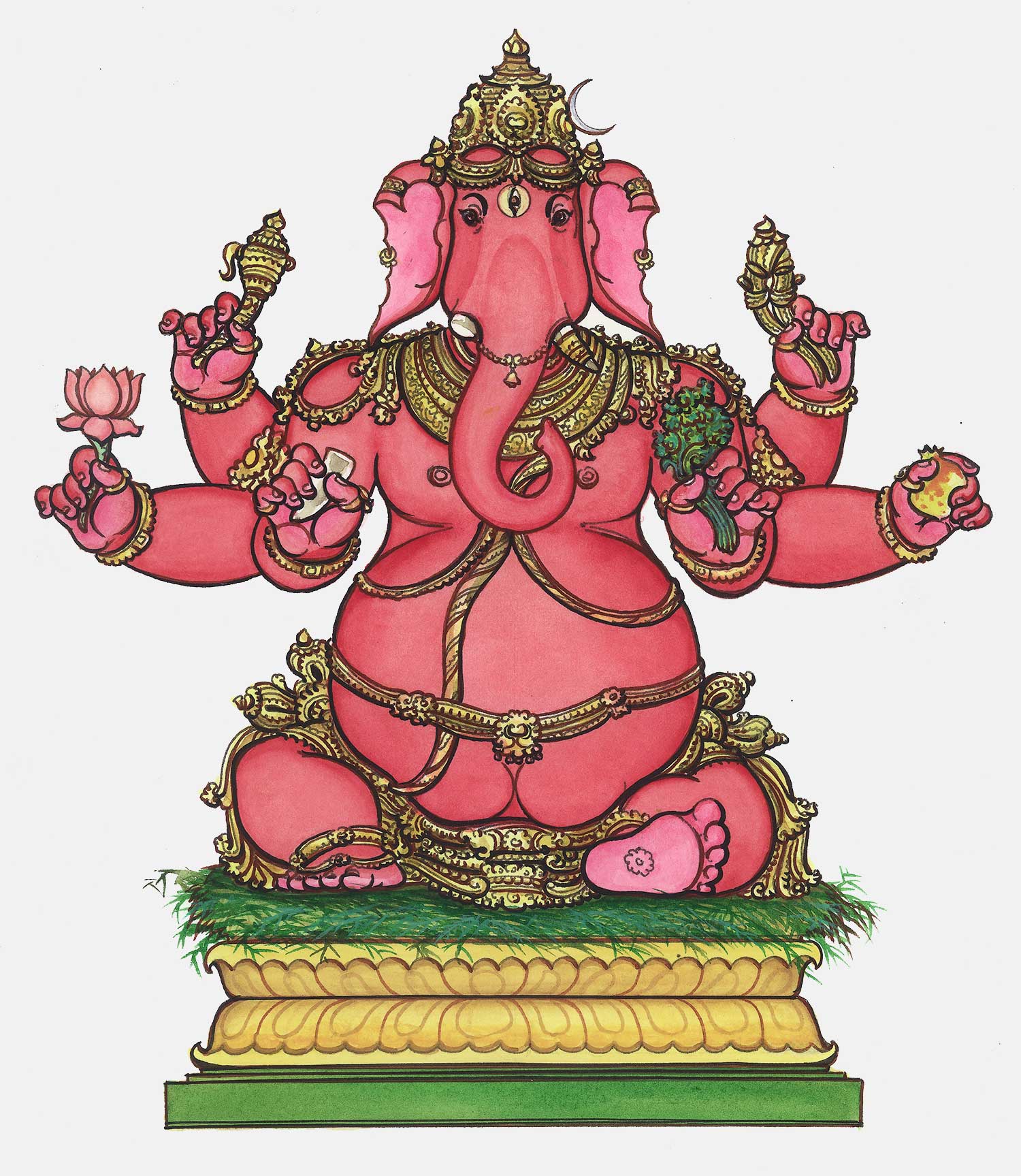 web ready kshipra prasada ganapati ganesha iconograhy