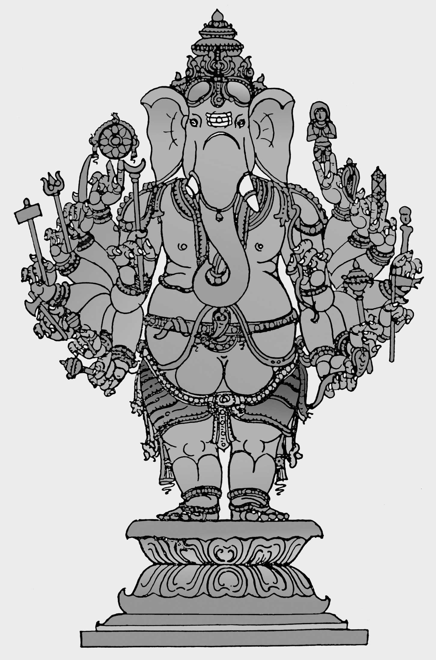 web ready veera ganapati ganesha iconograhy 1