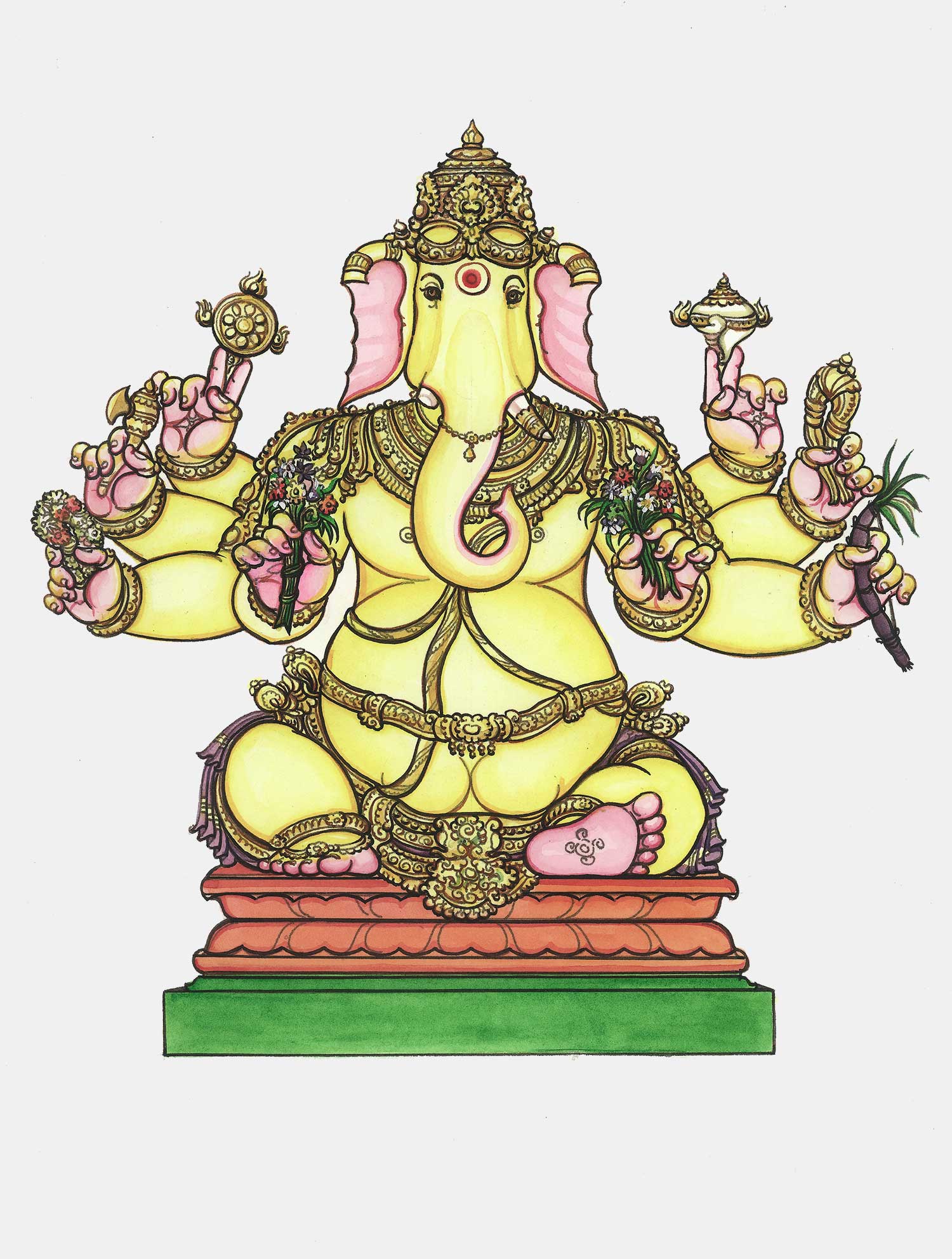 web ready vighna ganapati ganesha iconograhy