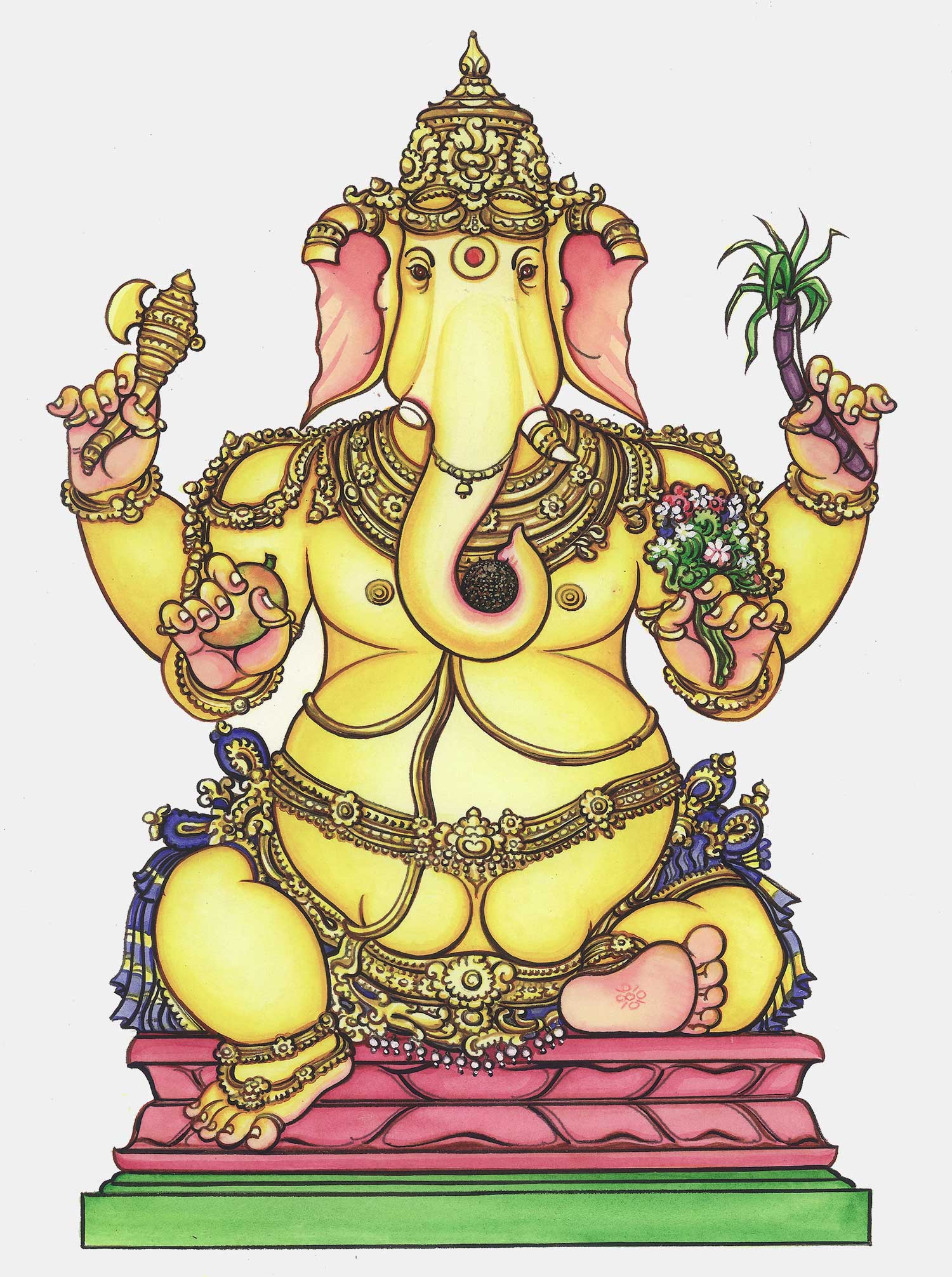 web ready siddhi ganapati ganesha iconograhy