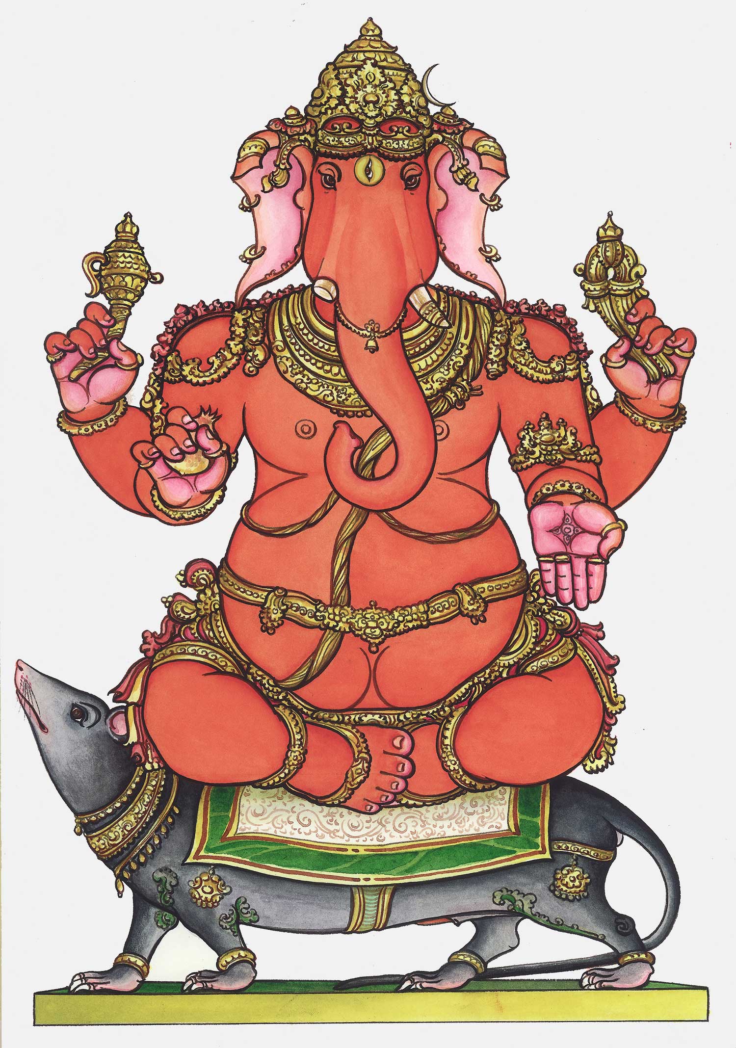 web ready ekakshara ganapati ganesha iconograhy