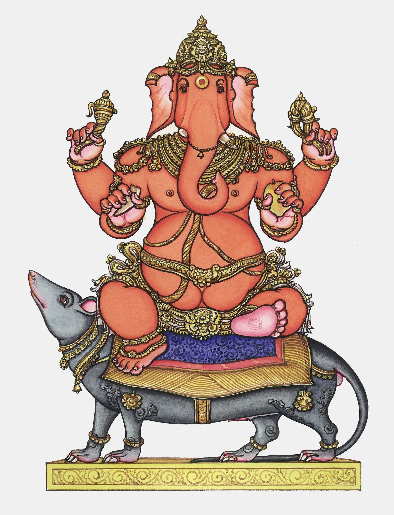 web ready vijaya ganapati ganesha iconograhy