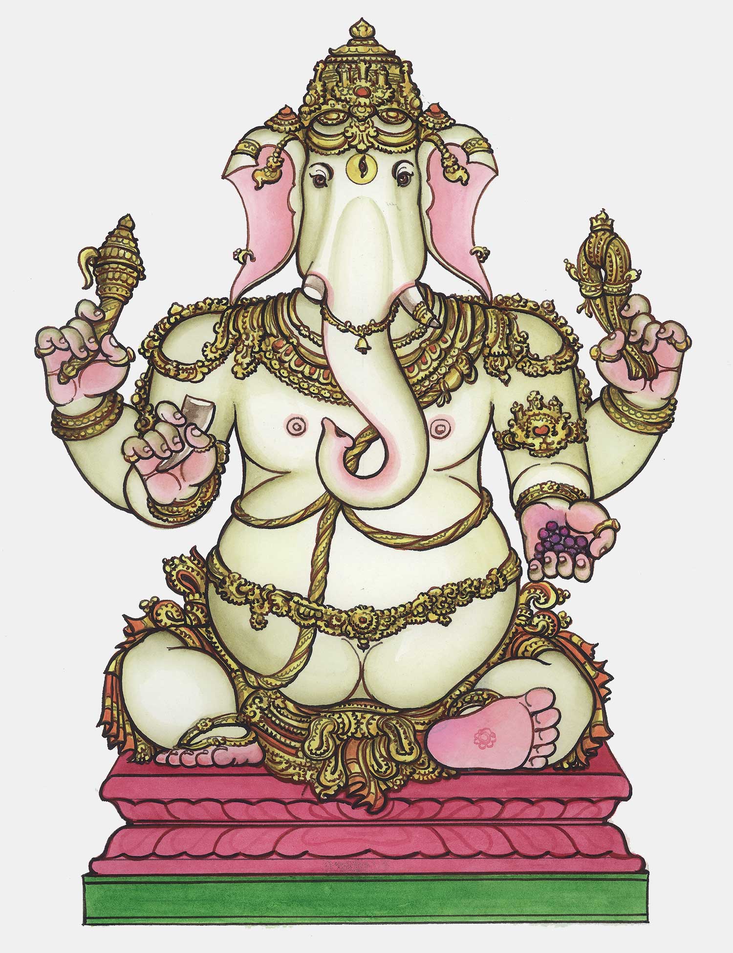 web ready runamochana ganapati ganesha iconograhy