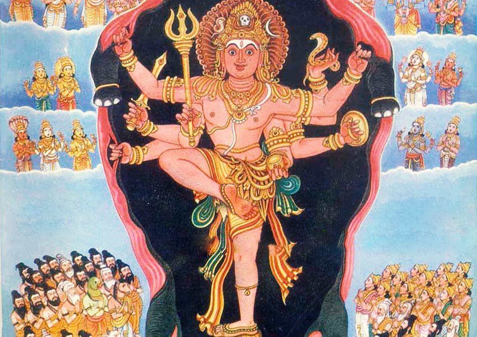 Iconography of shiva as gajasamhara murti