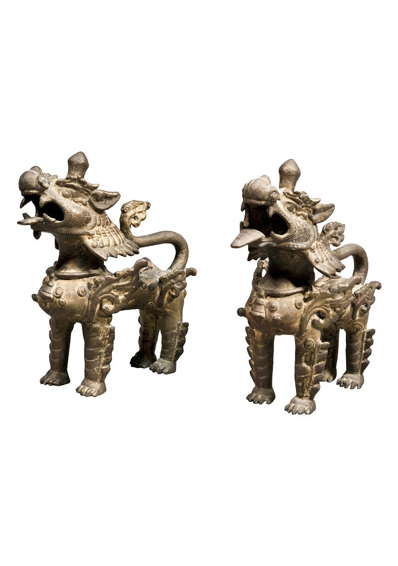 Antique Brass Statues-2