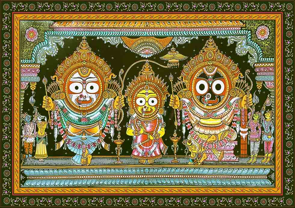 Pattachitra art in jagannath ratha yatra