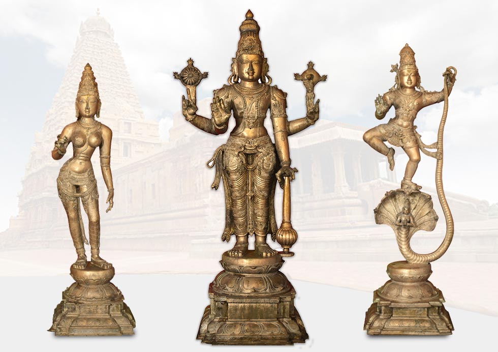 Charm of chola bronze statues