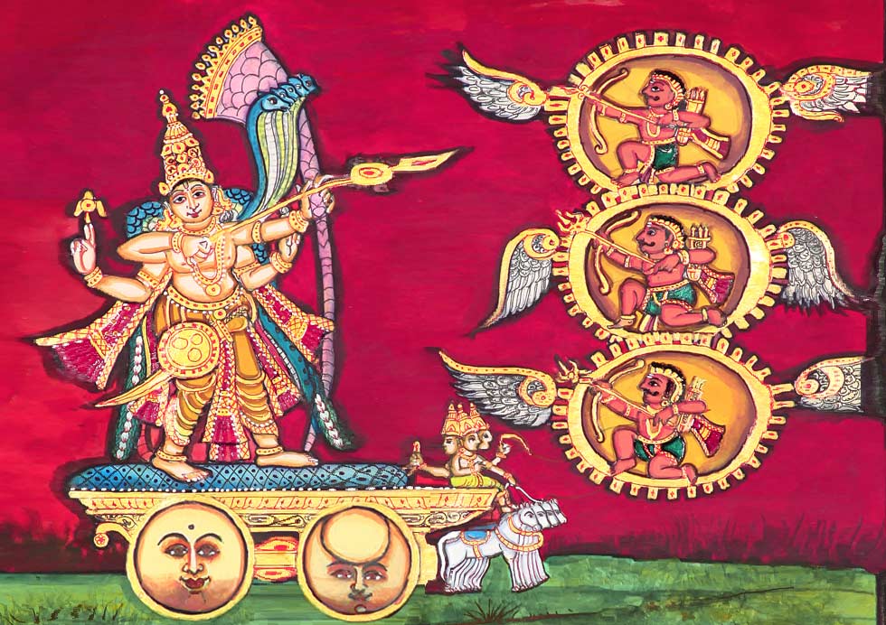 Iconography of Tripurantaka Shiva - The Destroyer of the Three Cities