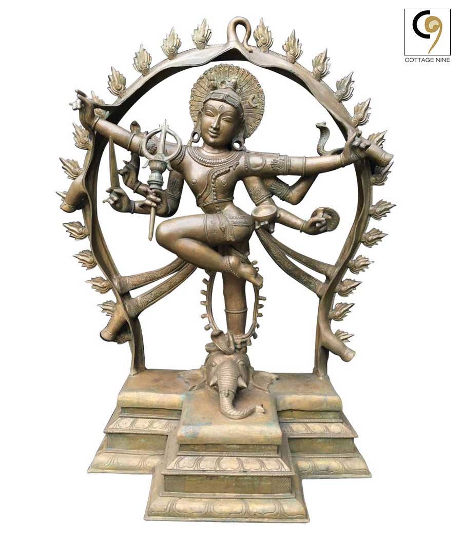 Chola Style Brass Shiva Nataraja From South India