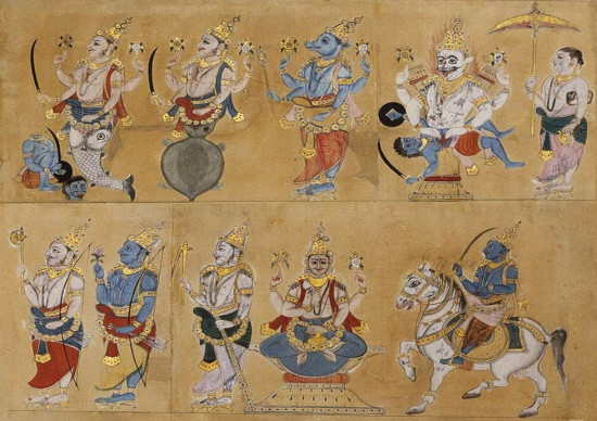 The Divine Incarnations Avatars Of Lord Vishnu