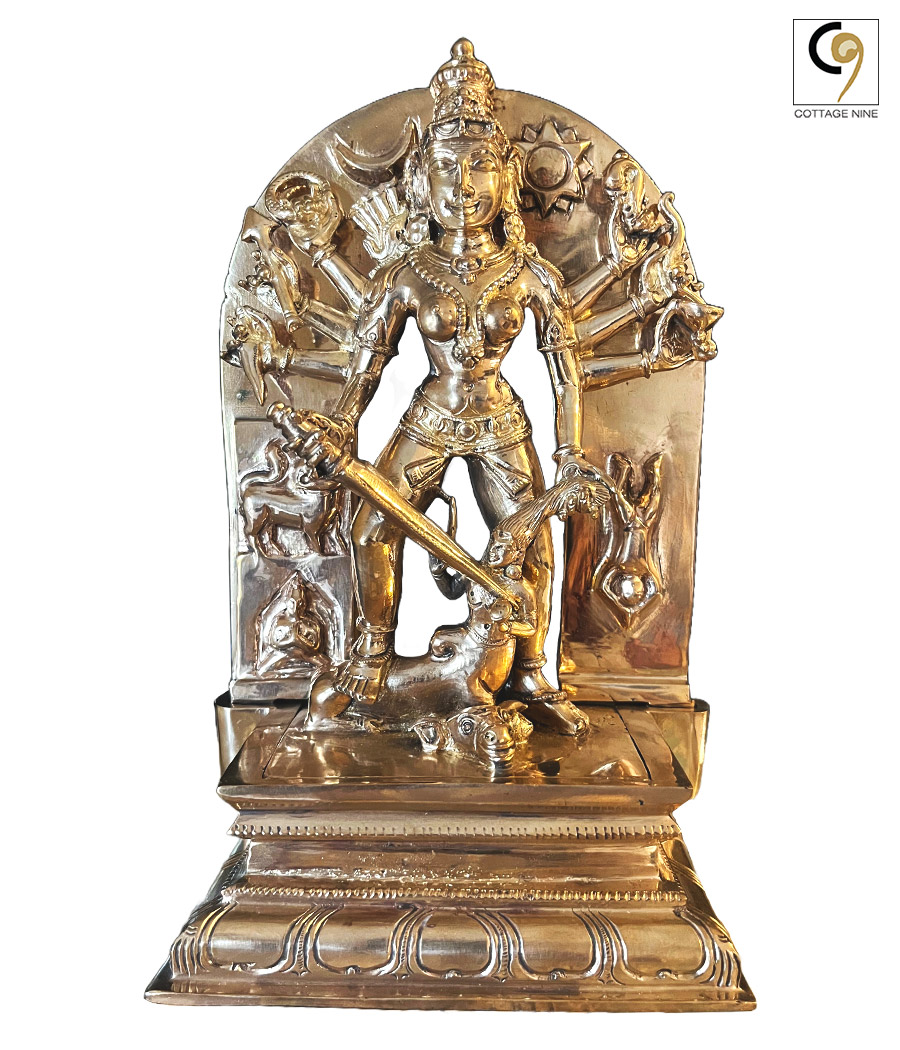 Buy a Beautiful Bronze Idol of Tulja Bhavani Devi of Tuljapur