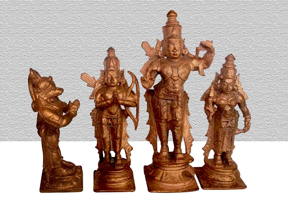 Rama Copper Statue