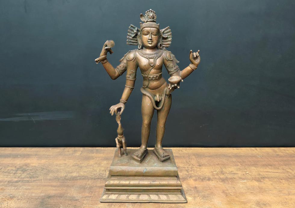shiva chola bronze statue