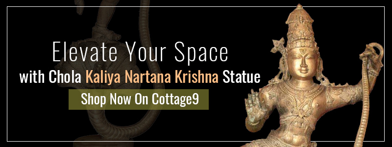 Chola style kaliya nartana krishna statue
