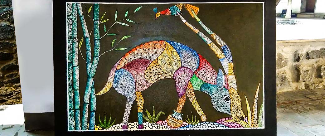 The Enchanting Beauty of Gond Art Tribal Expression on Canvas