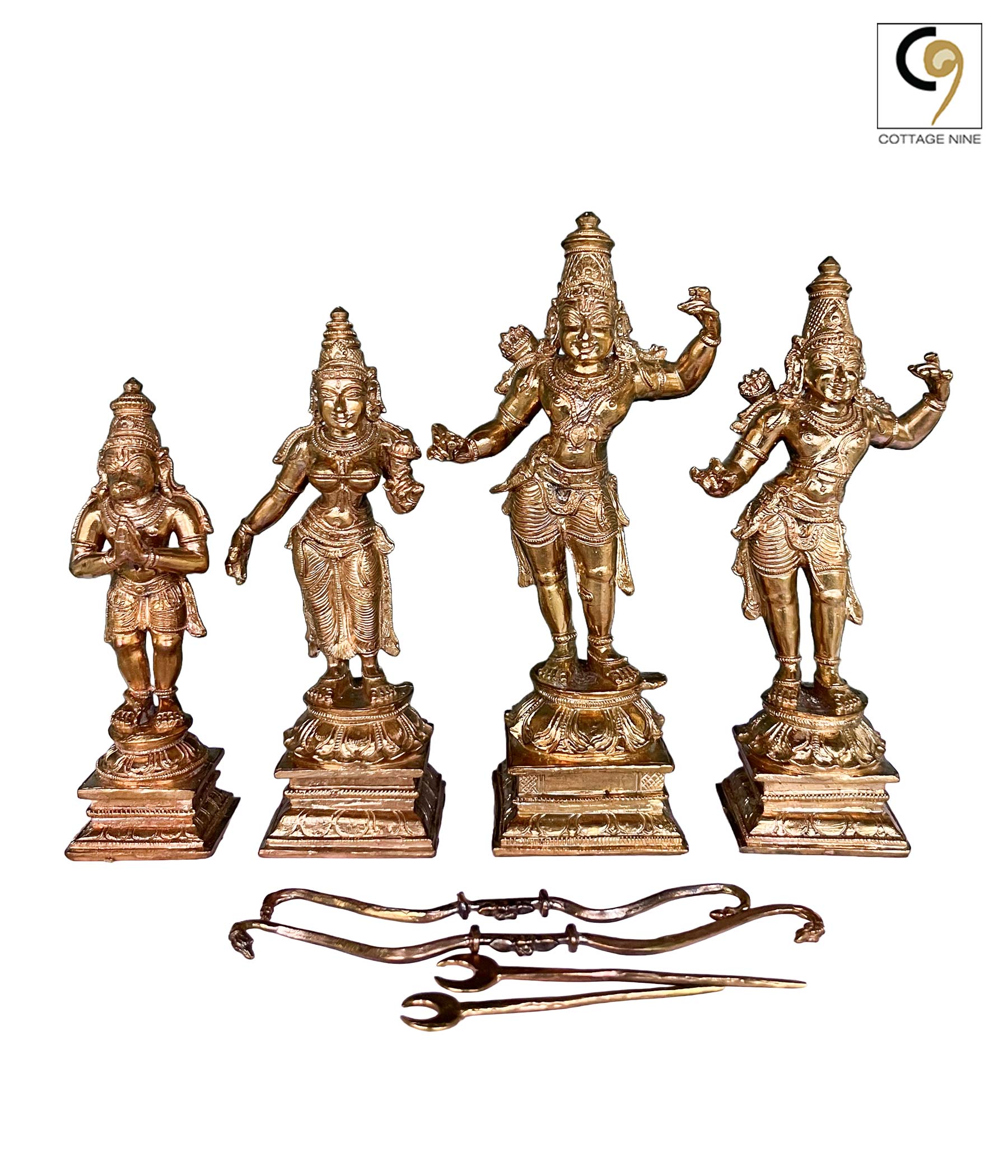 Buy Sri Rama Darbar Small Brass Set Online | Cottage9