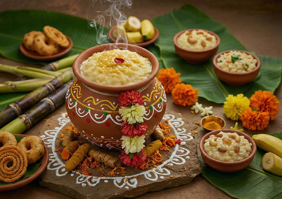 Happy pongal festival