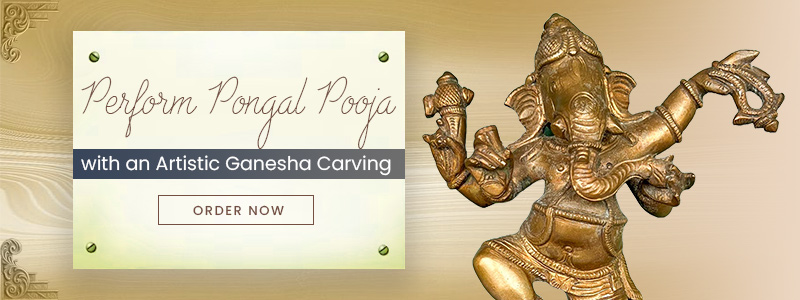 An old miniature idol of nritya ganapati ganesha from tamil nadu