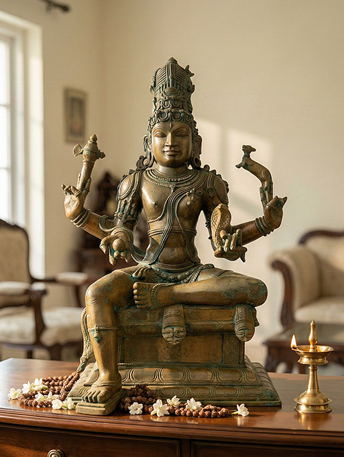 Vishapaharana Shiva Bronze Idol