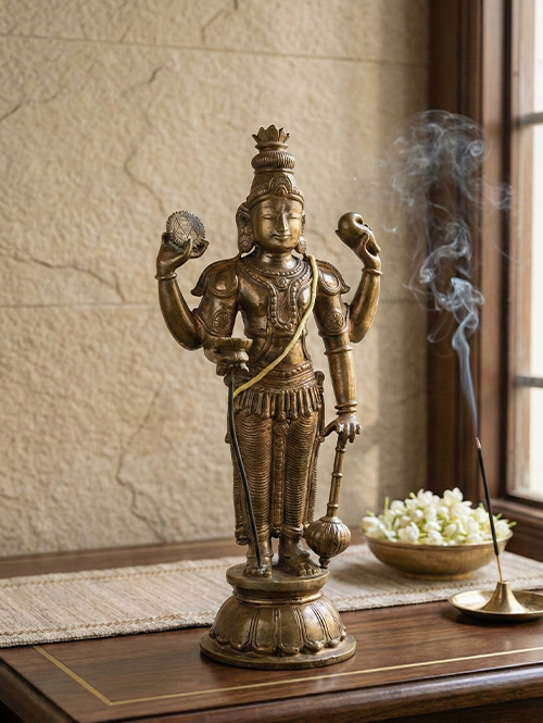 Krishna Guruvayurappan Bronze Statue