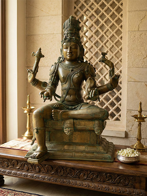 Vishapaharana Shiva Bronze Idol