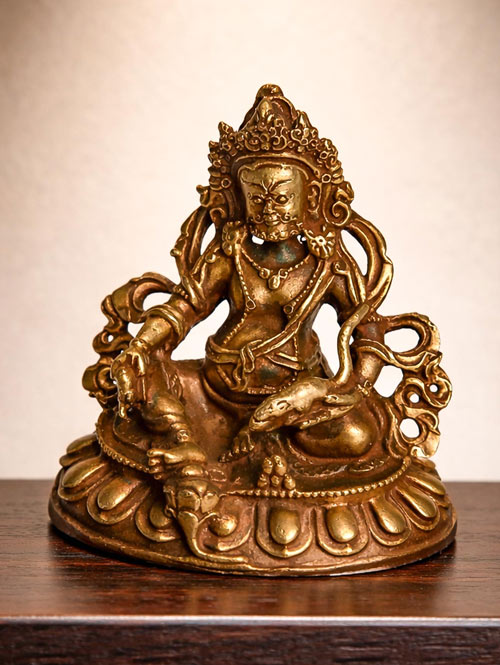 Gold Plated Kubera Figurine