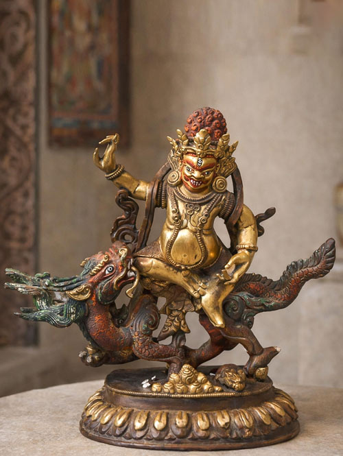 Tibetan Buddhist Statue of Kubera