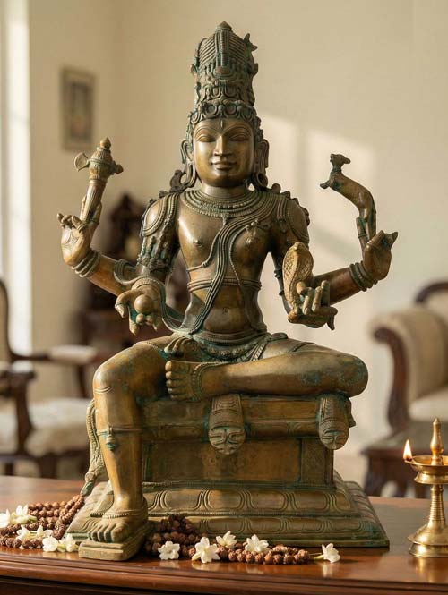 Vishapaharana Shiva Bronze Idol