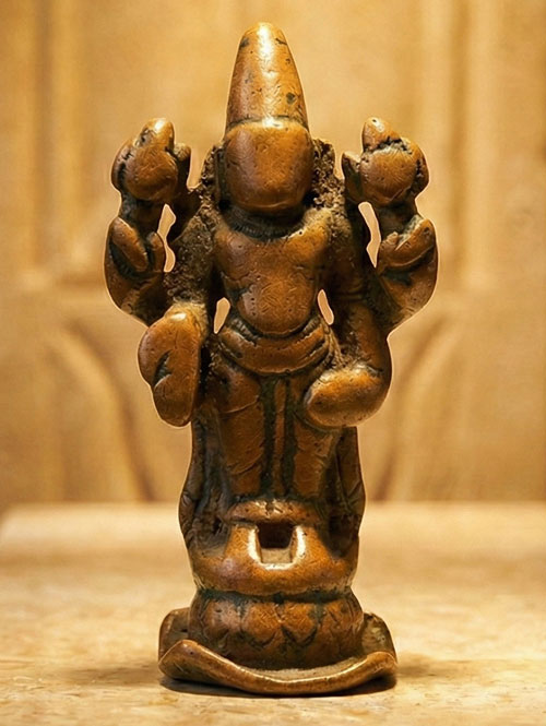 Small Vishnu Bronze Statue