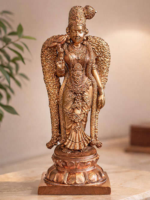 Brass Idol of Meenakshi Devi