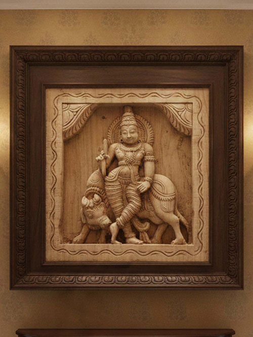 Gopala Krishna South Indian Wood Carving