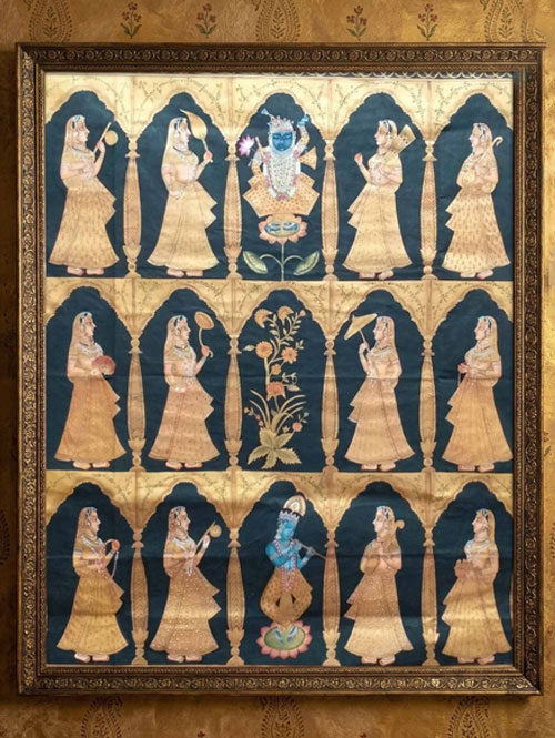 Shrinathji Pichwai Painting - Krishna Gopi Panel