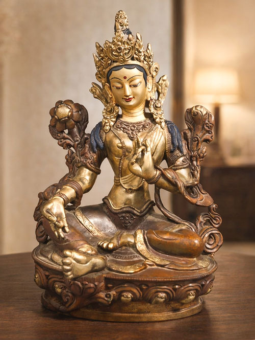 Tibetan Buddhist Statue Of Tara