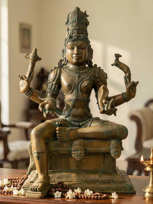 Vishapaharana Shiva Bronze Idol