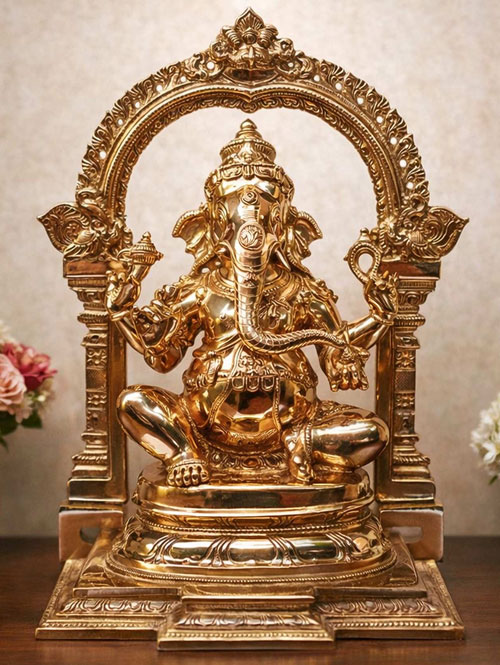 Ganesha Chola Bronze Statue