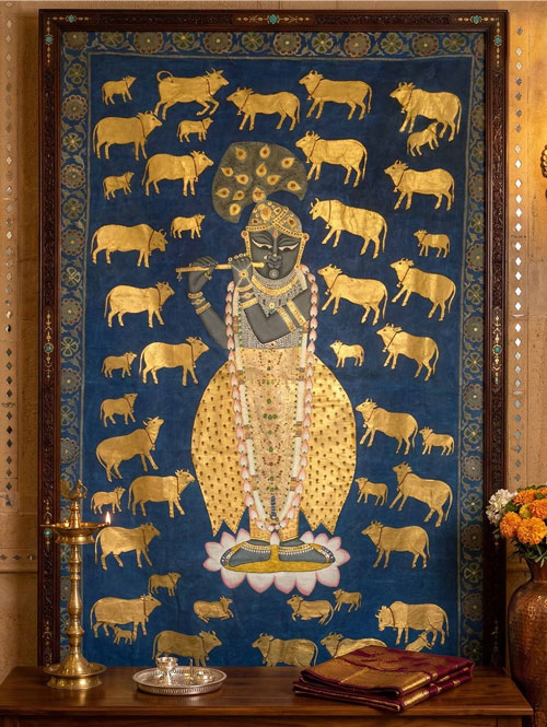 Shrinathji Pichwai Painting - Krishna Gopashtami