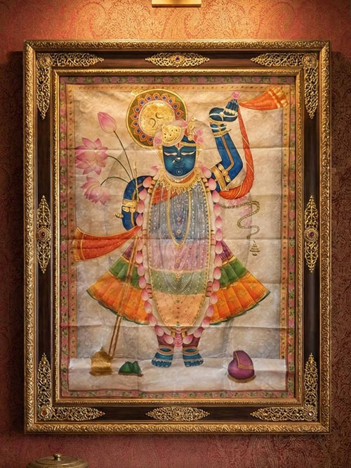 Shrinathji Pichwai Painting - Traditional Form of Srinathji (Krishna)