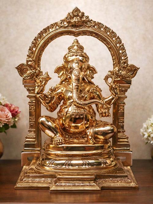 Ganesha Chola Bronze Statue