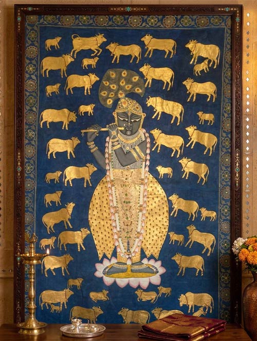 Shrinathji Pichwai Painting - Krishna Gopashtami
