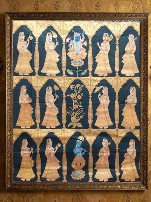 Shrinathji Pichwai Painting - Krishna Gopi Panel