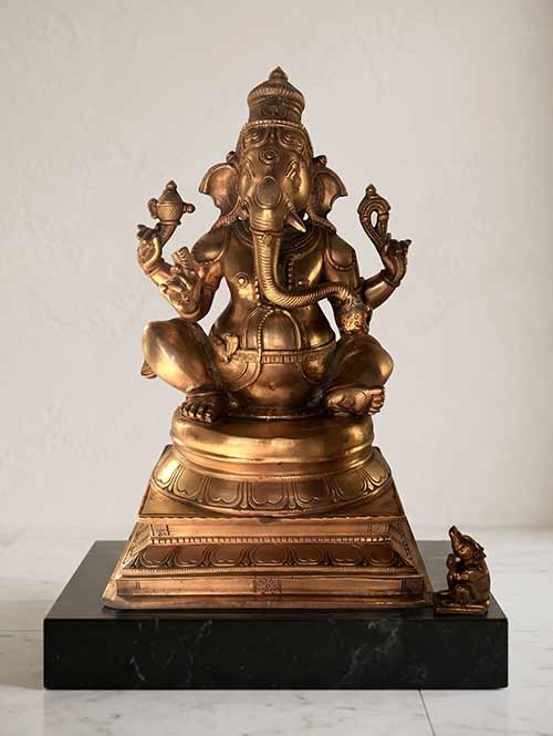Beautiful Bronze Idol of Ganesha as Ekakshara Statue