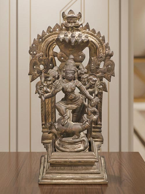 Brass Durga Parvati Statue