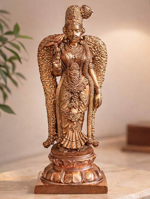 Brass Idol of Meenakshi Devi