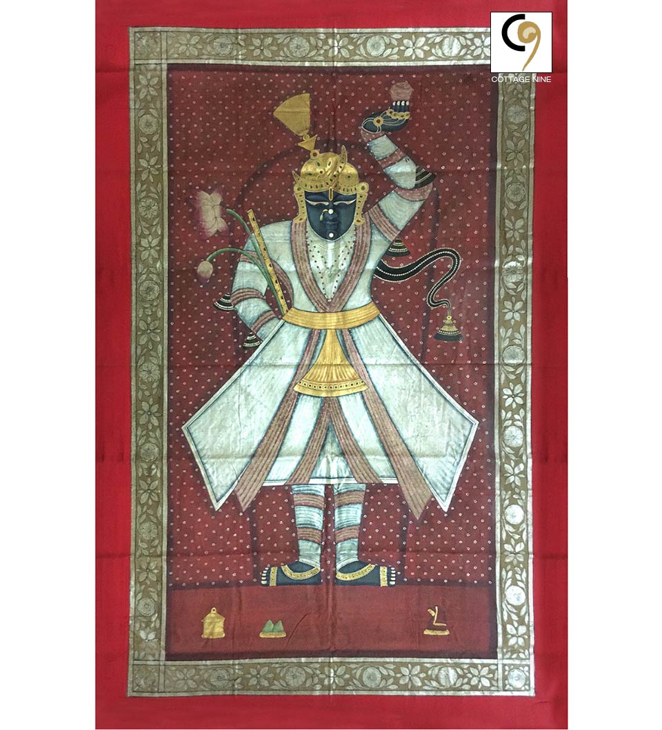 Painted Pichwai From Nathdwara Rajasthan Painted Pichwai From Nathdwara Rajasthan